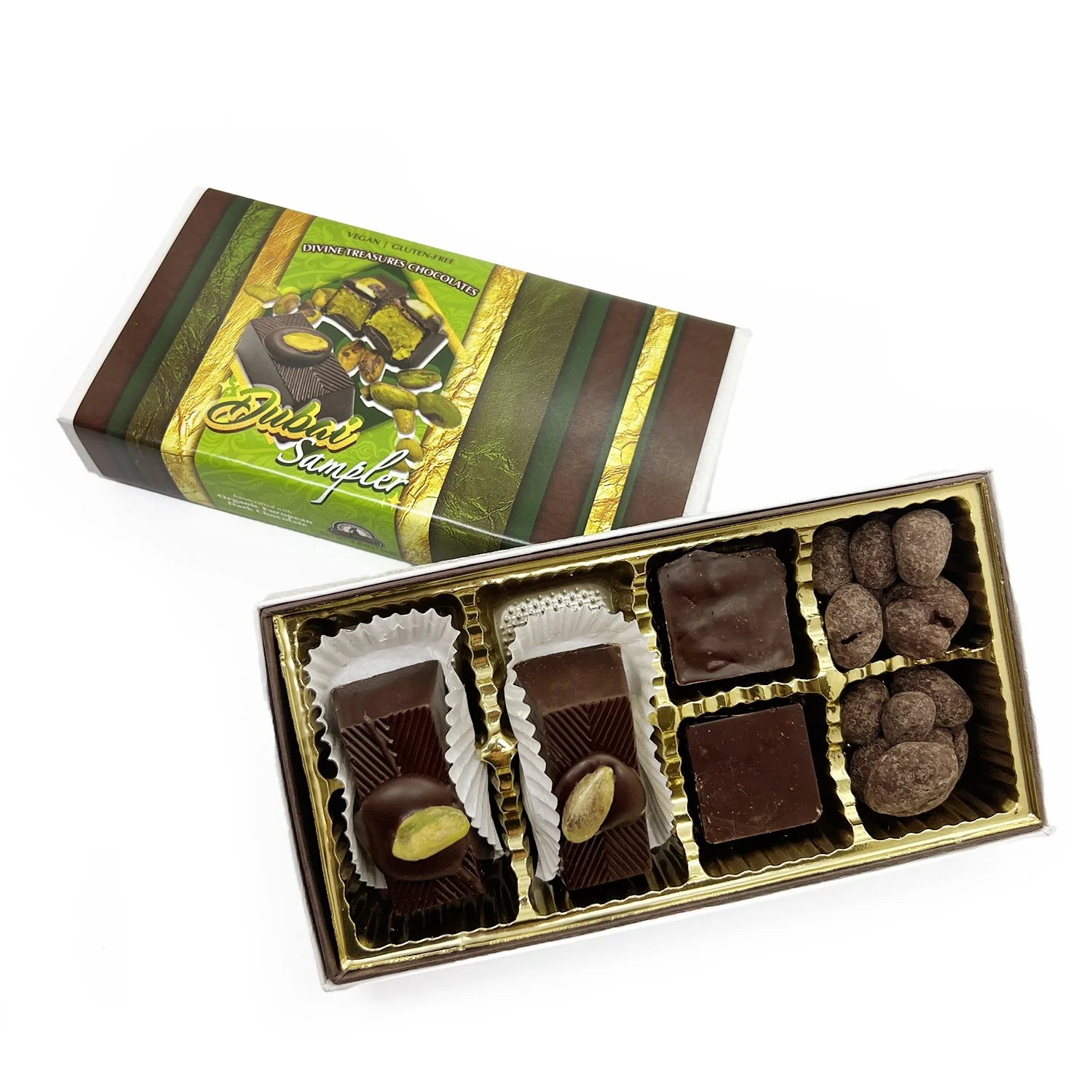 Divine Treasures Chocolate | Dubai Sampler Box | Dubai-inspired
